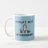 Mug Le meilleur vétérinaire du monde - version femelle (Gauche)