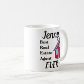 Mug Le meilleur vrai agent immobilier jamais (Devant droit)