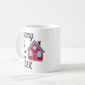 Mug Le meilleur vrai agent immobilier jamais (Devant gauche)