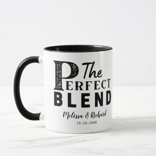 Mug Le Mélange Parfait Mariage Fête Cadeau Faveurs (Gauche)