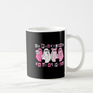 Mug Le Mercredi On Porte Des Fantômes Roses Mignons Ha