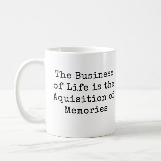 Mug Le métier de la vie est ... (Gauche)
