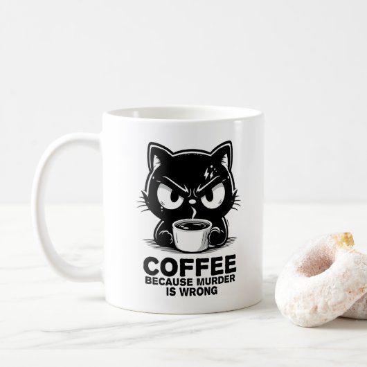 Mug Le meurtre est faux (Avec donut)