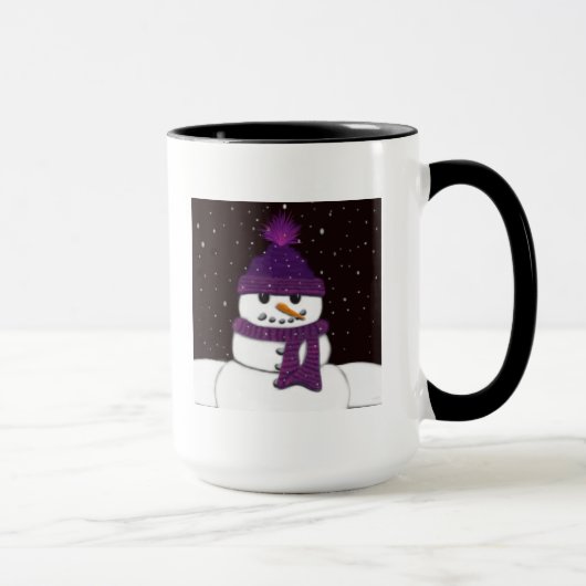 Mug Le mignon bonhomme de neige sans arme (Droite)