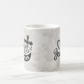 Mug Le mignon Jésus Sauve le design chrétien marbré (Centre)