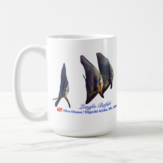 Mug Le mignon poisson à nageoires longues (Gauche)