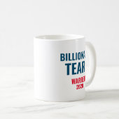 Mug Le milliardaire Larmes Elizabeth Warren 2020 (Devant droit)