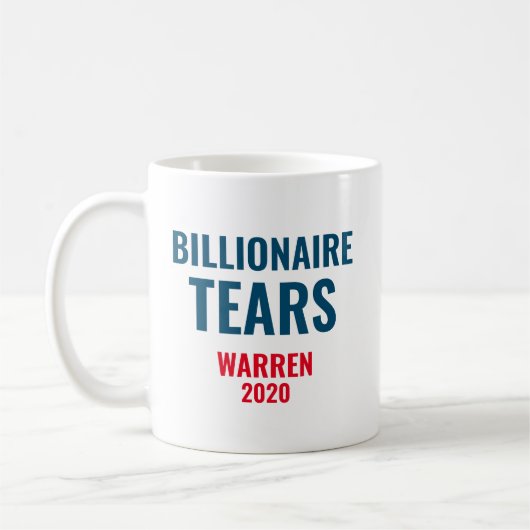 Mug Le milliardaire Larmes Elizabeth Warren 2020 (Gauche)