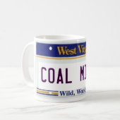 MUG LE MINEUR DE PLAQUE MINÉRALOGIQUE DE WV (Devant gauche)