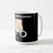 Mug Le ministre de Dieu Customise avec le nom ou les i (Devant droit)