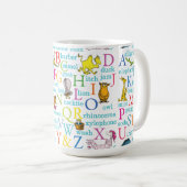Mug Le modèle ABC de Dr Seuss avec des mots (Devant droit)