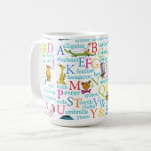 Mug Le modèle ABC de Dr Seuss avec des mots (Devant gauche)