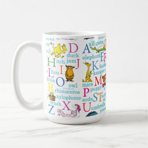 Mug Le modèle ABC de Dr Seuss avec des mots
