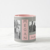 Mug Le modèle photo de la coutume 4 rougissent café (Centre)