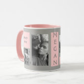 Mug Le modèle photo de la coutume 4 rougissent café (Devant gauche)