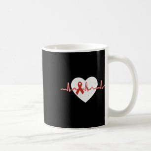 Mug Le mois de la maladie coeurs de la Journée rouge R