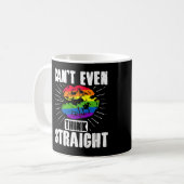 Mug Le mois des Gay pride LGBT ne peut même pas penser (Devant gauche)