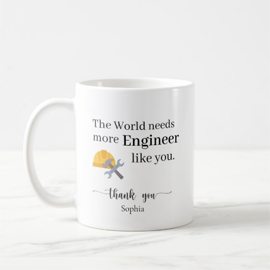 Mug Le Monde a Besoin de Plus d'Ingénieurs Comme Vous (Gauche)