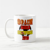 Mug Le monde de l'Espagne soutient 2010 (Gauche)