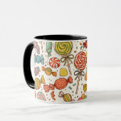 Mug Le monde des bonbons. (Devant gauche)