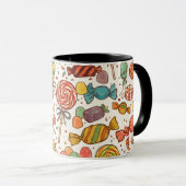 Mug Le monde des bonbons. (Devant droit)