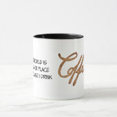 Mug Le monde est un endroit plus sûr et drôle (Centre)