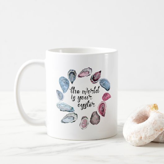 Mug Le monde est votre huître (Avec donut)