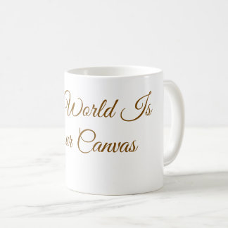 Mug "Le Monde Est Votre Toile" Minimaliste