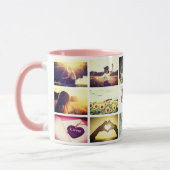 Mug Le monde personnalisé le mieux je vous aime ... (Gauche)