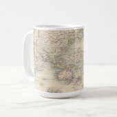 Mug Le monde sur la projection du Mercator (Devant gauche)