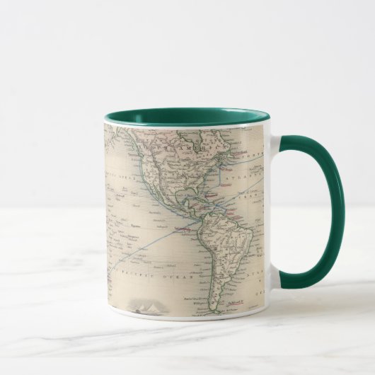 Mug Le monde sur la projection du Mercator (Droite)