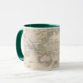 Mug Le monde sur la projection du Mercator (Devant gauche)