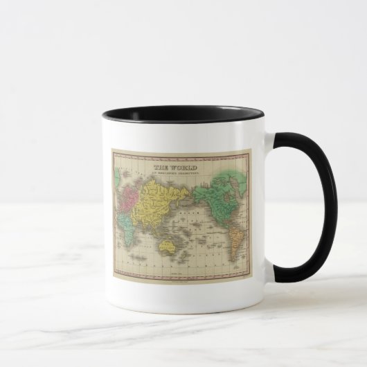Mug Le monde sur la projection du Mercator (Droite)