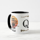 Mug Le Monogramme de l'aventure du chat sorcier (Devant gauche)
