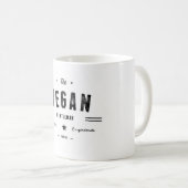 Mug Le monsieur végétalien (Devant droit)