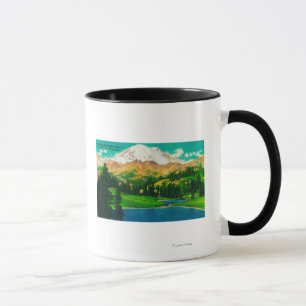 Mug Le mont Rainier du lac Tipsoo au passage chinook