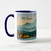 Mug Le Mont Rainier et le lac Washington Sunset Fine A (Gauche)