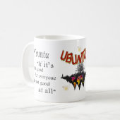 Mug Le mot africain Unité (Devant gauche)