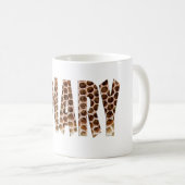 Mug Le mot Apiary avec une superposition de nid d'abei (Devant droit)