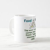 Mug Le Mot Cookie Provient Du Néerlandais - Food Fact (Devant gauche)