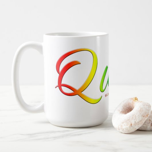 Mug Le mot unique expressif et bizarre de SlipperyJoe (Avec donut)