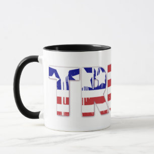 Mug Le mot Vérité avec drapeau patriotique américain