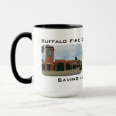 Mug Le moteur 2" de BFD économie vit depuis 1875" (Gauche)