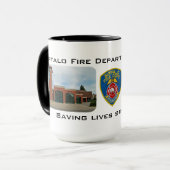 Mug Le moteur 2" de BFD économie vit depuis 1875" (Devant gauche)