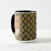 Mug Le Motif Art déco parisien Flapper & Gold (Devant gauche)