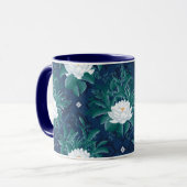 Mug Le Motif blanc Lotus Midnight Lotus (Devant gauche)