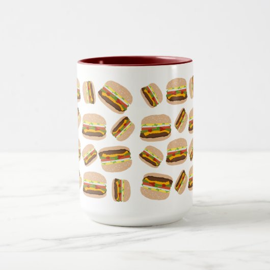 Mug Le Motif du burger (Centre)