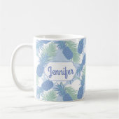 Mug Le motif en pastel tropical | d'ananas ajoutent (Gauche)