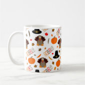 Mug Le motif mignon de thanksgiving avalent donnent (Gauche)