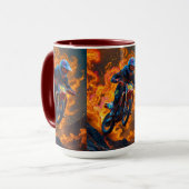 Mug Le motocross sur un volcan (Devant gauche)